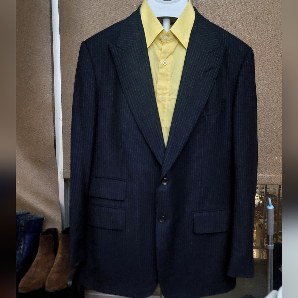 Tom Ford Charcoal Pinstripe Blazer